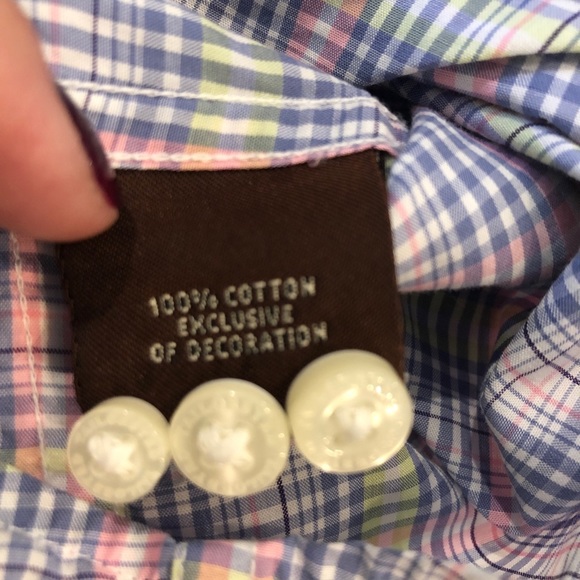 Tailorbyrd Men’s Pastel Plaid Multicolor Cotton Button Down Shirt Large - Picture 7 of 10